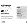 ONKYO DSA1 Owners Manual ONKYO DSA1 Owners Manual