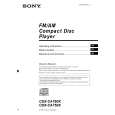 SONY CDX-CA750X Owners Manual SONY CDX-CA750X Owners Manual