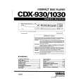 YAMAHA CDX-930 Service Manual YAMAHA CDX-930 Service Manual