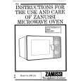ZANUSSI MW152 Owners Manual ZANUSSI MW152 Owners Manual