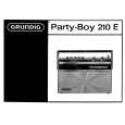 GRUNDIG PARTY-BOY 210E Owners Manual GRUNDIG PARTY-BOY 210E Owners Manual