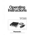 PANASONIC GPUS502 Owners Manual PANASONIC GPUS502 Owners Manual