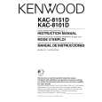 KENWOOD KAC8101D Owners Manual KENWOOD KAC8101D Owners Manual