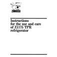 ZANUSSI Z1175TPR Owners Manual ZANUSSI Z1175TPR Owners Manual