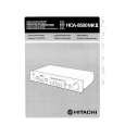 HITACHI HCA-8500MKII Owners Manual HITACHI HCA-8500MKII Owners Manual