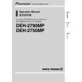 PIONEER DEH-2750MP Owners Manual PIONEER DEH-2750MP Owners Manual