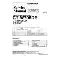 PIONEER CT-W706DR Service Manual PIONEER CT-W706DR Service Manual