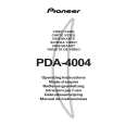 PIONEER PDA-4004/ZYVLDK Owners Manual PIONEER PDA-4004/ZYVLDK Owners Manual