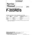PIONEER F203RDS Service Manual PIONEER F203RDS Service Manual