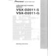 PIONEER VSXD2011SG Owners Manual PIONEER VSXD2011SG Owners Manual