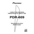 PIONEER PDR-609/WY Owners Manual PIONEER PDR-609/WY Owners Manual