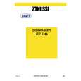 ZANUSSI ZDT6244 Owners Manual ZANUSSI ZDT6244 Owners Manual
