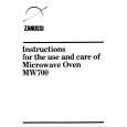 ZANUSSI MW700 Owners Manual ZANUSSI MW700 Owners Manual