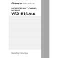PIONEER VSX-816-K/SPWXJ Owners Manual PIONEER VSX-816-K/SPWXJ Owners Manual