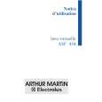 ARTHUR MARTIN ELECTROLUX ASF454 Owners Manual ARTHUR MARTIN ELECTROLUX ASF454 Owners Manual