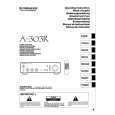 PIONEER A303R Owners Manual PIONEER A303R Owners Manual