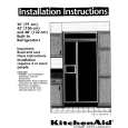 WHIRLPOOL KSSS48DAW00 Installation Manual WHIRLPOOL KSSS48DAW00 Installation Manual