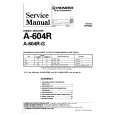PIONEER A604R/G Service Manual PIONEER A604R/G Service Manual