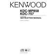 KENWOOD KDC-MP858 Owners Manual KENWOOD KDC-MP858 Owners Manual