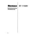 BLOMBERG KT11600 Owners Manual BLOMBERG KT11600 Owners Manual