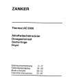 ZANKER THAE5000 Owners Manual ZANKER THAE5000 Owners Manual