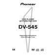 PIONEER DV-545/WVXJ Owners Manual PIONEER DV-545/WVXJ Owners Manual