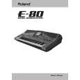 ROLAND E-80 Owners Manual ROLAND E-80 Owners Manual
