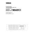 YAMAHA EM1620 Owners Manual YAMAHA EM1620 Owners Manual