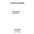 ARTHUR MARTIN ELECTROLUX ARN2273 Owners Manual ARTHUR MARTIN ELECTROLUX ARN2273 Owners Manual