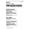 SONY XM-6020 Owners Manual SONY XM-6020 Owners Manual