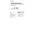 SONY MZ-E20 Owners Manual SONY MZ-E20 Owners Manual