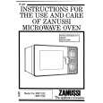 ZANUSSI MW1132 Owners Manual ZANUSSI MW1132 Owners Manual