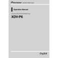 PIONEER XDV-P6/RE Owners Manual PIONEER XDV-P6/RE Owners Manual