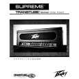 PEAVEY SUPREME Owners Manual PEAVEY SUPREME Owners Manual