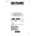 AKAI GX-F66RC Owners Manual AKAI GX-F66RC Owners Manual