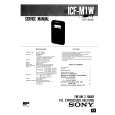 SONY ICFM1W Service Manual SONY ICFM1W Service Manual
