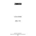 ZANUSSI ZBG503C Owners Manual ZANUSSI ZBG503C Owners Manual