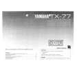 YAMAHA TX-77 Owners Manual YAMAHA TX-77 Owners Manual