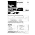 PIONEER PL3F Service Manual PIONEER PL3F Service Manual