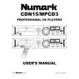 NUMARK CDN15 Instrukcja Obsługi NUMARK CDN15 Instrukcja Obsługi