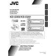 JVC KD-G201EE Owners Manual JVC KD-G201EE Owners Manual