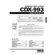 YAMAHA CDX993 Service Manual YAMAHA CDX993 Service Manual