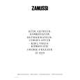 ZANUSSI ZI422/9 Owners Manual ZANUSSI ZI422/9 Owners Manual