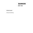 ZANKER ZKR1636 Owners Manual ZANKER ZKR1636 Owners Manual