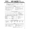 YAMAHA HY-10GIII Owners Manual YAMAHA HY-10GIII Owners Manual