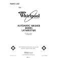 WHIRLPOOL LA7680XTF0 Parts Catalog WHIRLPOOL LA7680XTF0 Parts Catalog