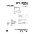 SONY KPR53EX30 Service Manual SONY KPR53EX30 Service Manual
