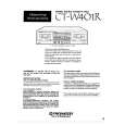 PIONEER CT-W401R Owners Manual PIONEER CT-W401R Owners Manual