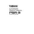 YAMAHA PSR-3 Owners Manual YAMAHA PSR-3 Owners Manual