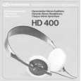 SENNHEISER HD 400 Owners Manual SENNHEISER HD 400 Owners Manual